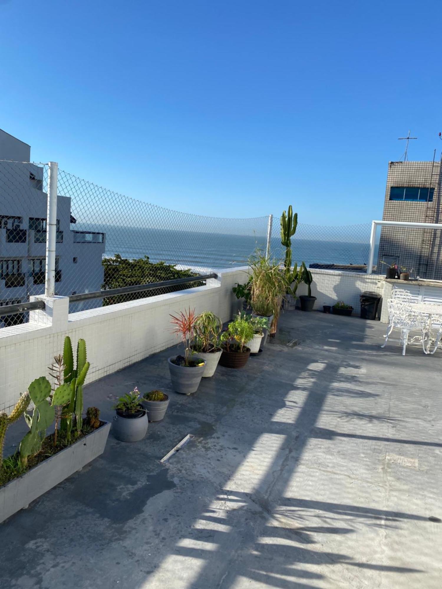 Cobertura Com Area Externa Com Vista Para O Mar Na Melhor Praia Do Guaruja Tombo Bagian luar foto